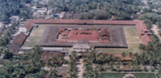 Aerial view of temple complex
