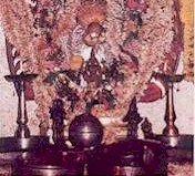 Lord Venkataramana with alankaram (decoration)